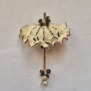 Vintage "My Fair Lady" signed BSK umbrella brooch